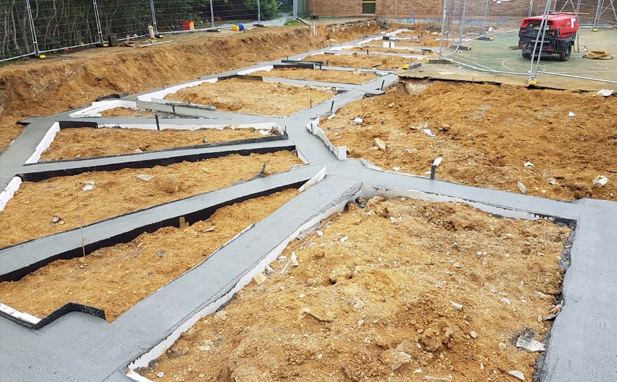 RC ground beams